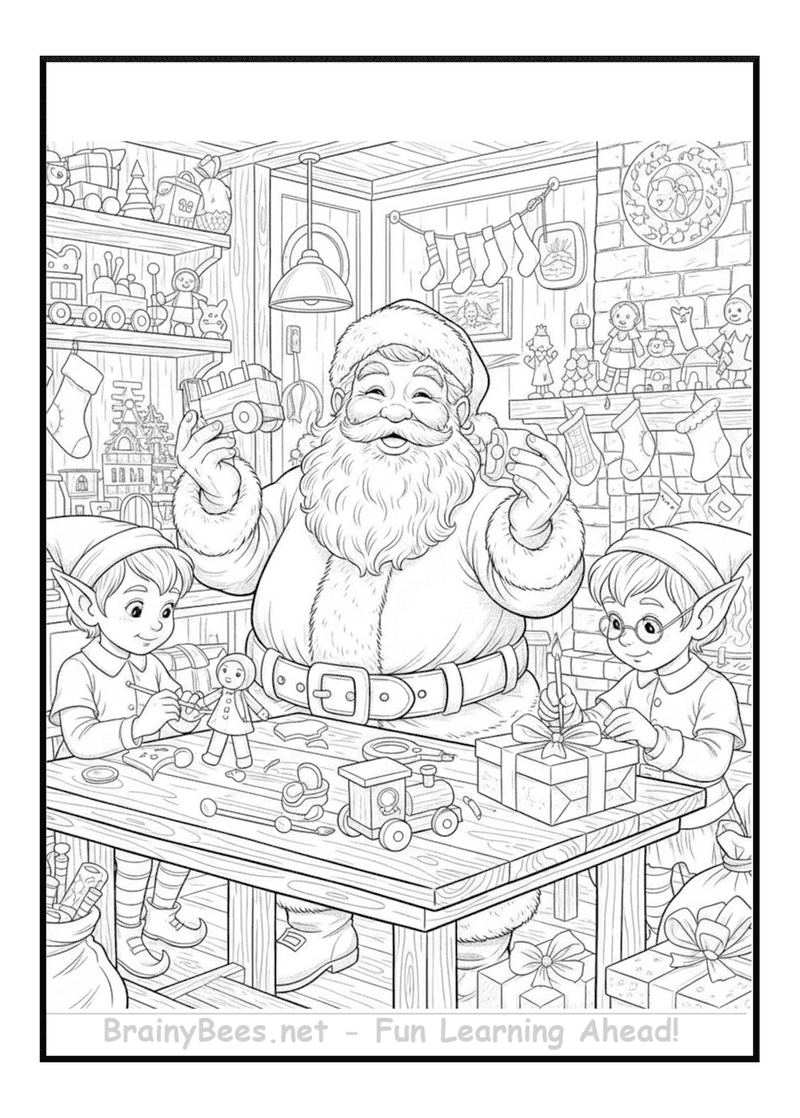 Christmas Santa Elves Workshop