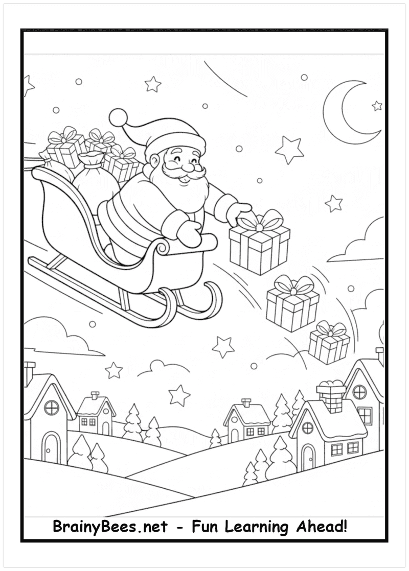 Christmas Santa Gifts Sled