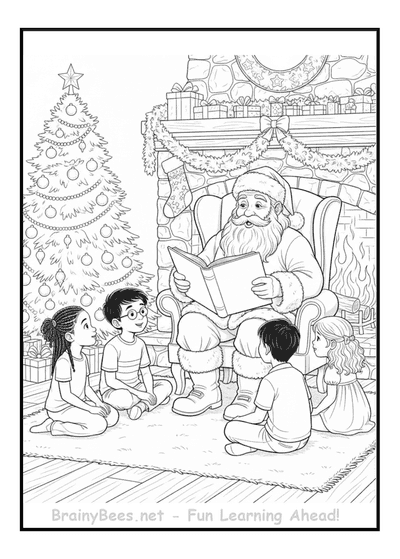 Christmas Tree Santa Kids Story