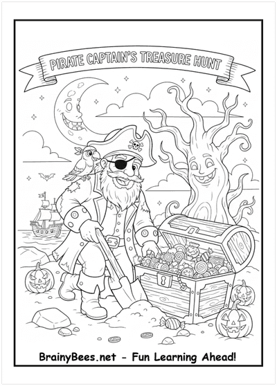 Halloween Pirate Treasure Trunk