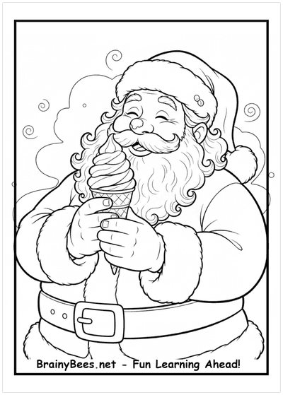 Christmas Santa Incecream