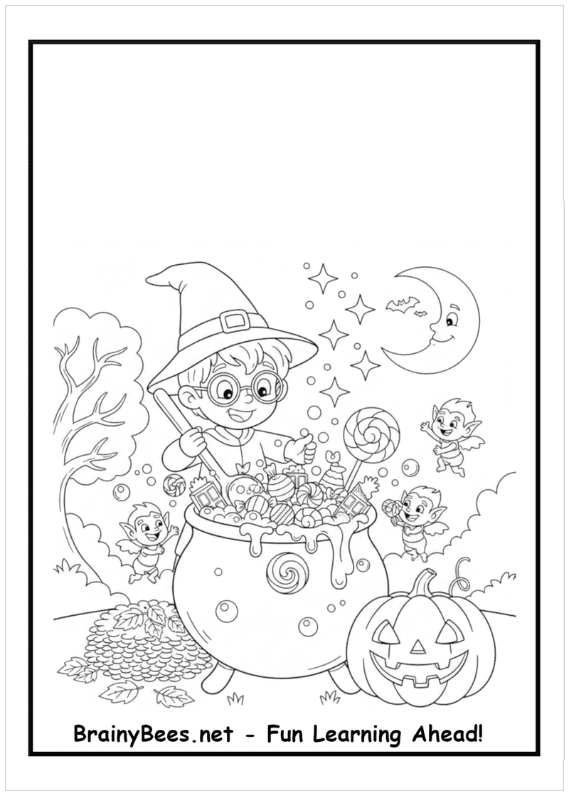 Halloween Boy Magic Candy Angels Pumpkin