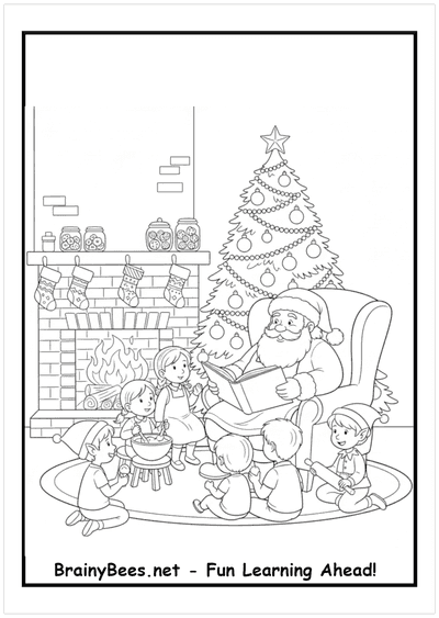 Christmas Santa Kids Elves